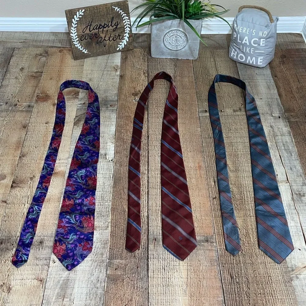 Bundle of 3 Christian Dior ties